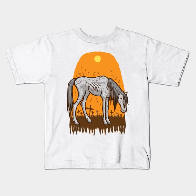 The Hangman's Horse Kids T-Shirt by JenniferSmith